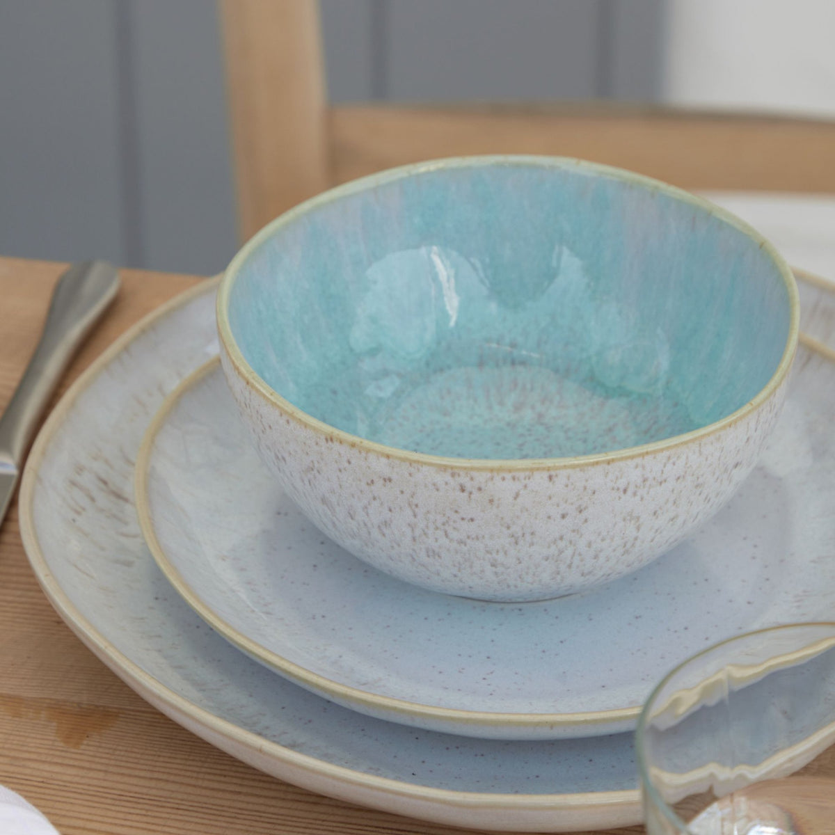 Eivissa Collection Cereal Bowls in Sea Blue, Set of 6