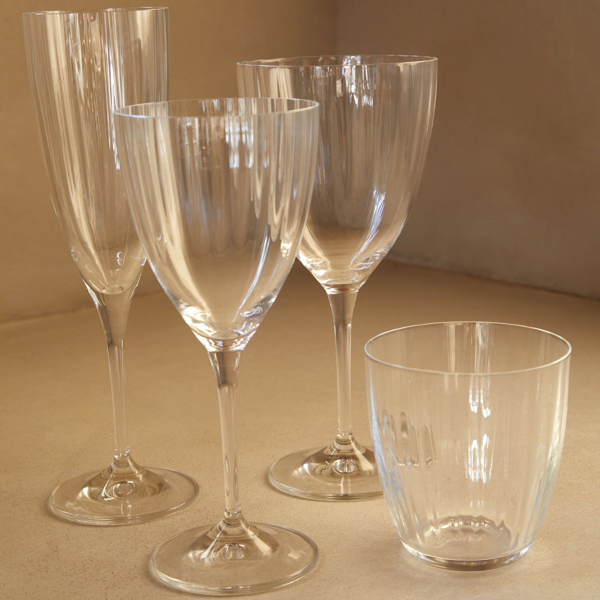 Sensa Collection Tumblers 10 oz. in Clear, Set of 6