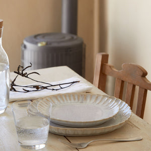 Mallorca Collection Salad Plates in Sand Beige, Set of 6