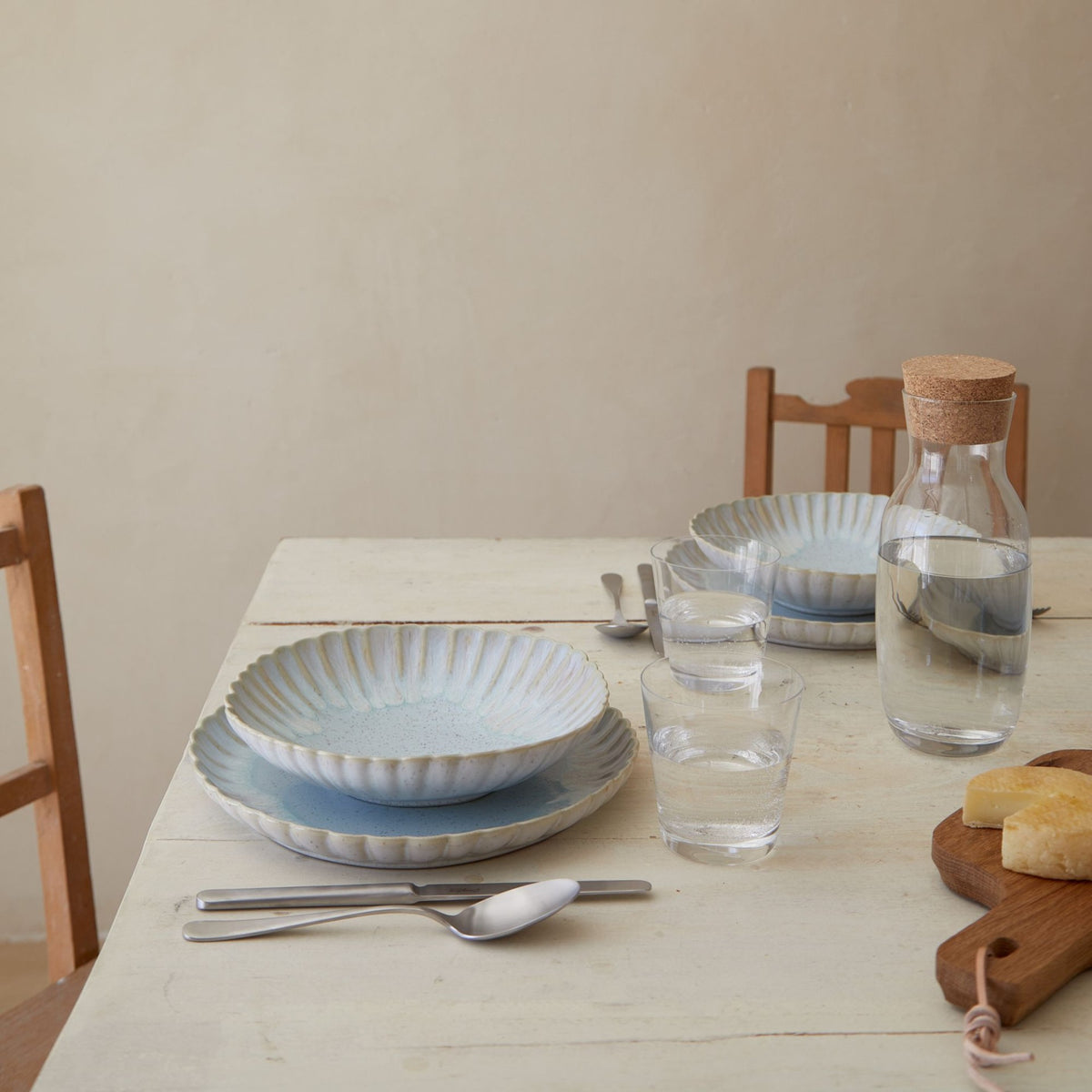 Mallorca Collection Pasta Bowls in Sea Blue, Set of 6