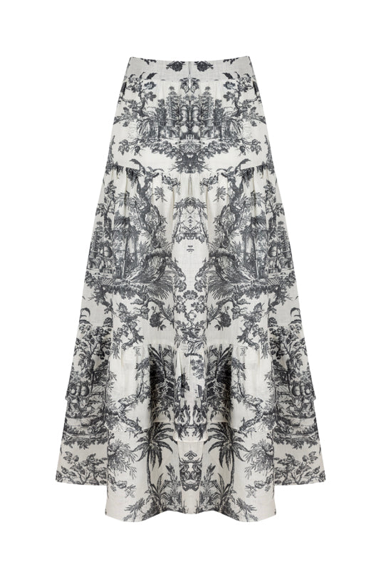 Lily Top And Skirt Set Black Toile