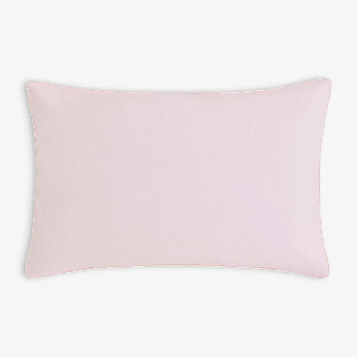 Backside of toddler pillow, solid pink. 
