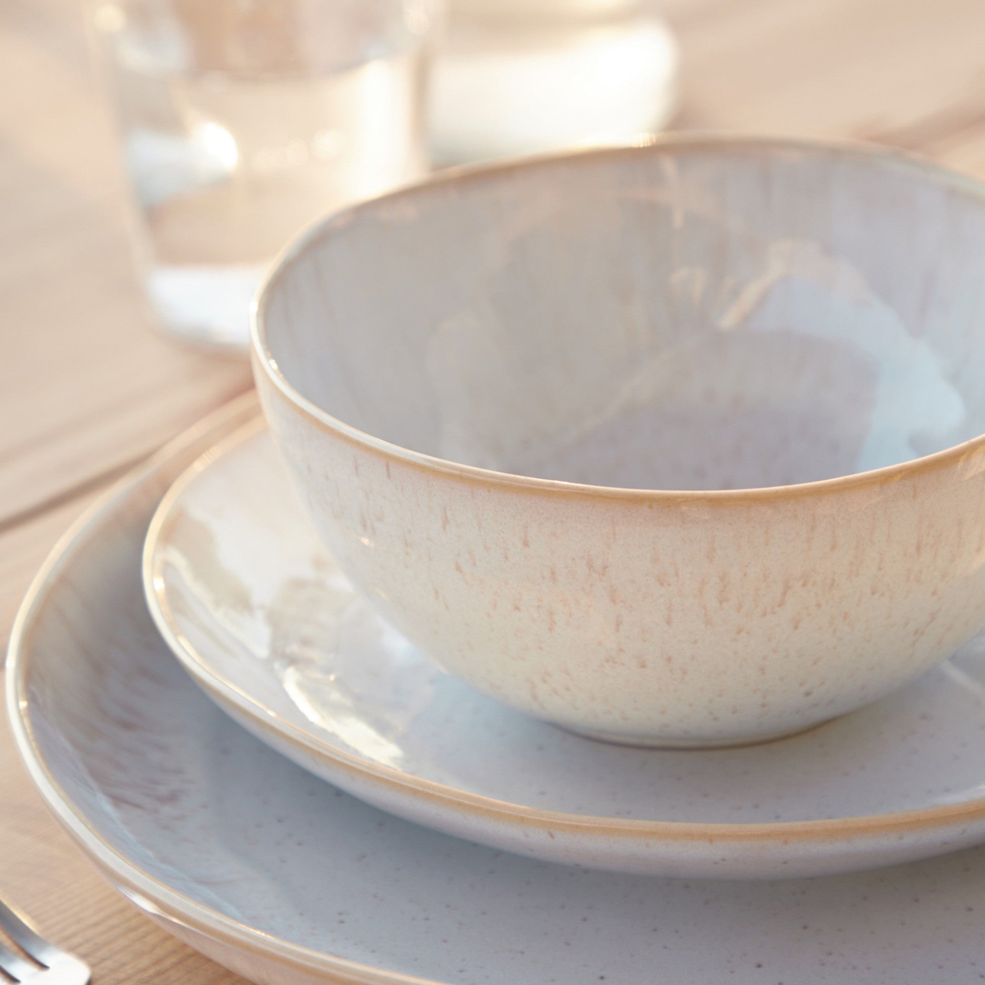 Eivissa Collection Cereal Bowls in Sand Beige, Set of 6