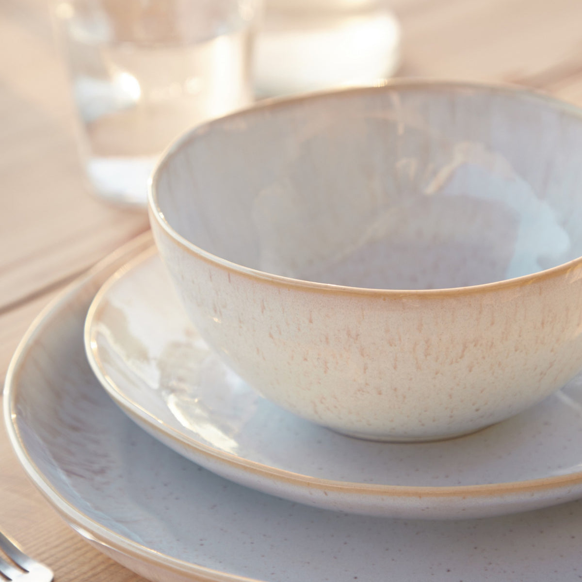 Eivissa Collection Cereal Bowls in Sand Beige, Set of 6