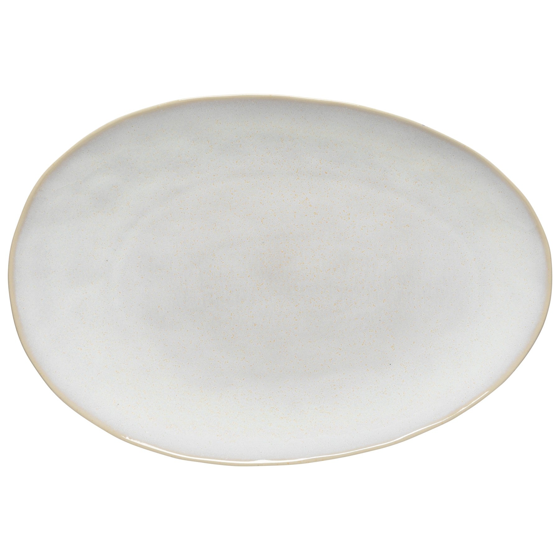 Brisa Collection Oval Platter 16" in Branca