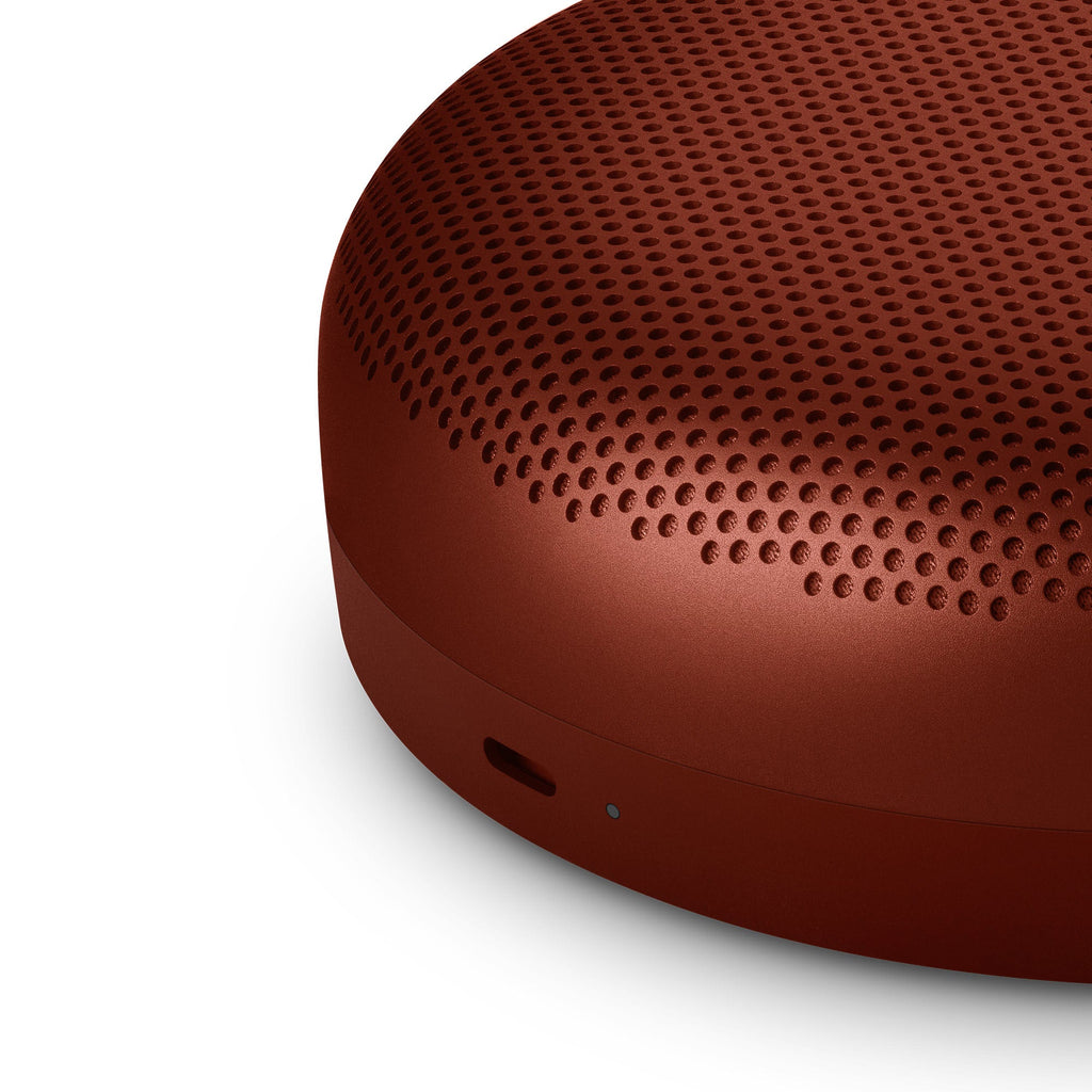 Beosound A1 3rd Gen Portable Bluetooth Speaker in Rustic Red