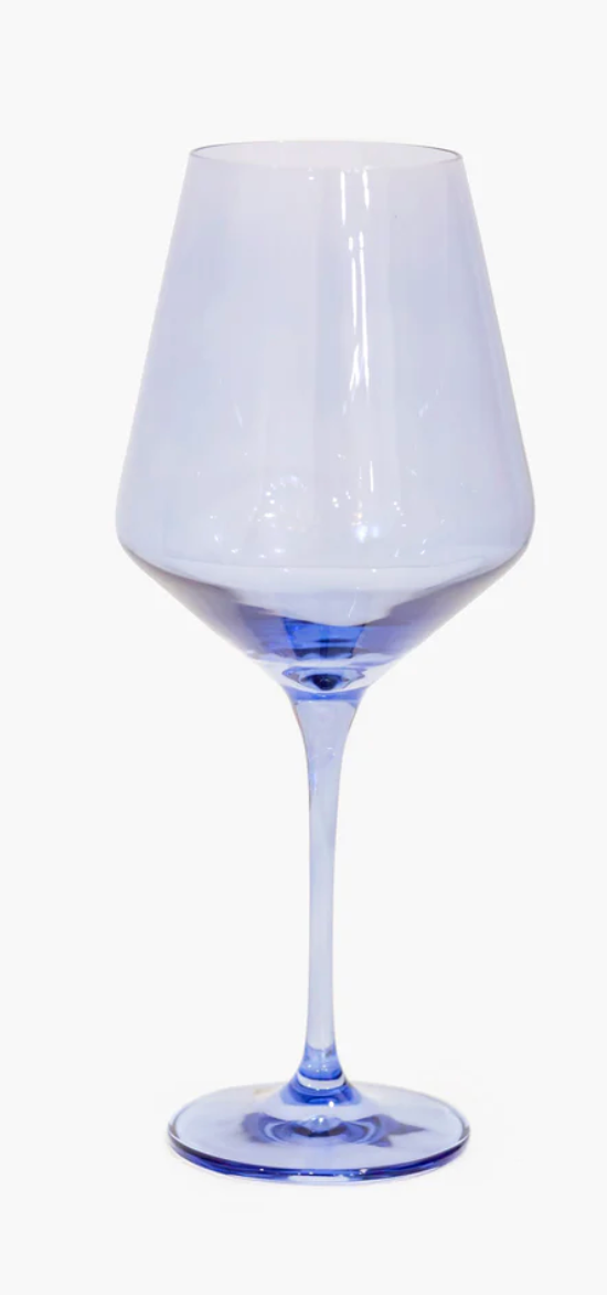Cobalt Blue Stemmed Wine Glasses (Set of 6)
