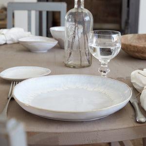 Brisa Collection Dinner Plates in Salt, Set of 6