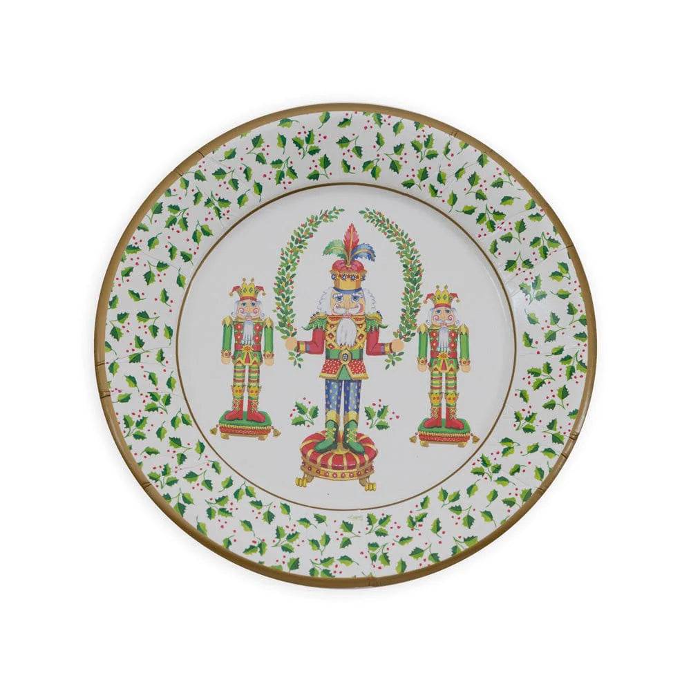 Nutcracker Christmas Dinner Plates, Set of 8