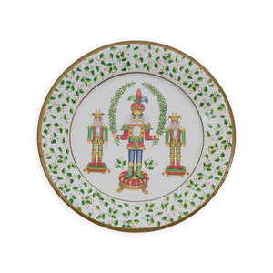 Nutcracker Christmas Dinner Plates, Set of 8