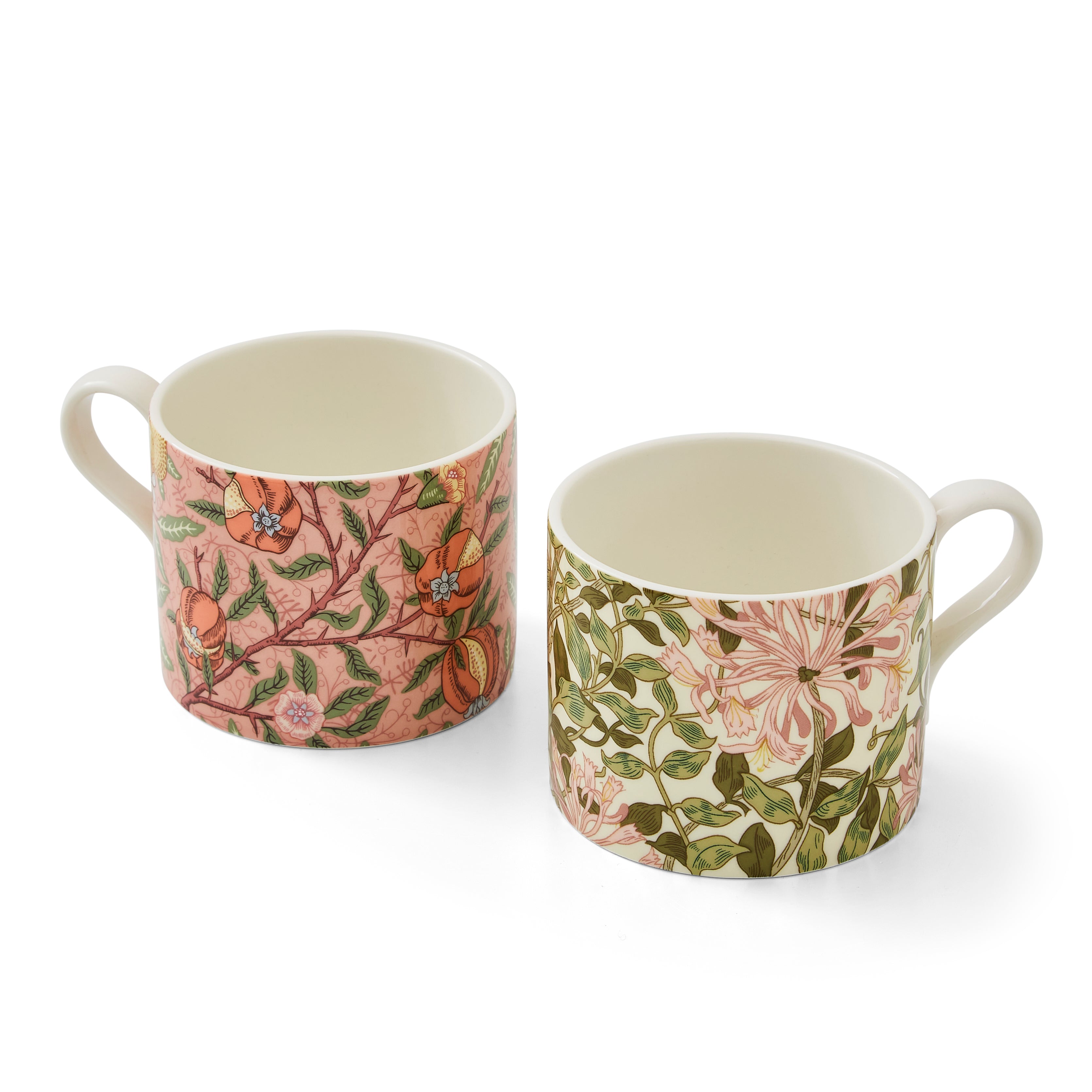 Morris & Co. Mugs in Fruit & Honeysuckle, Set of 2