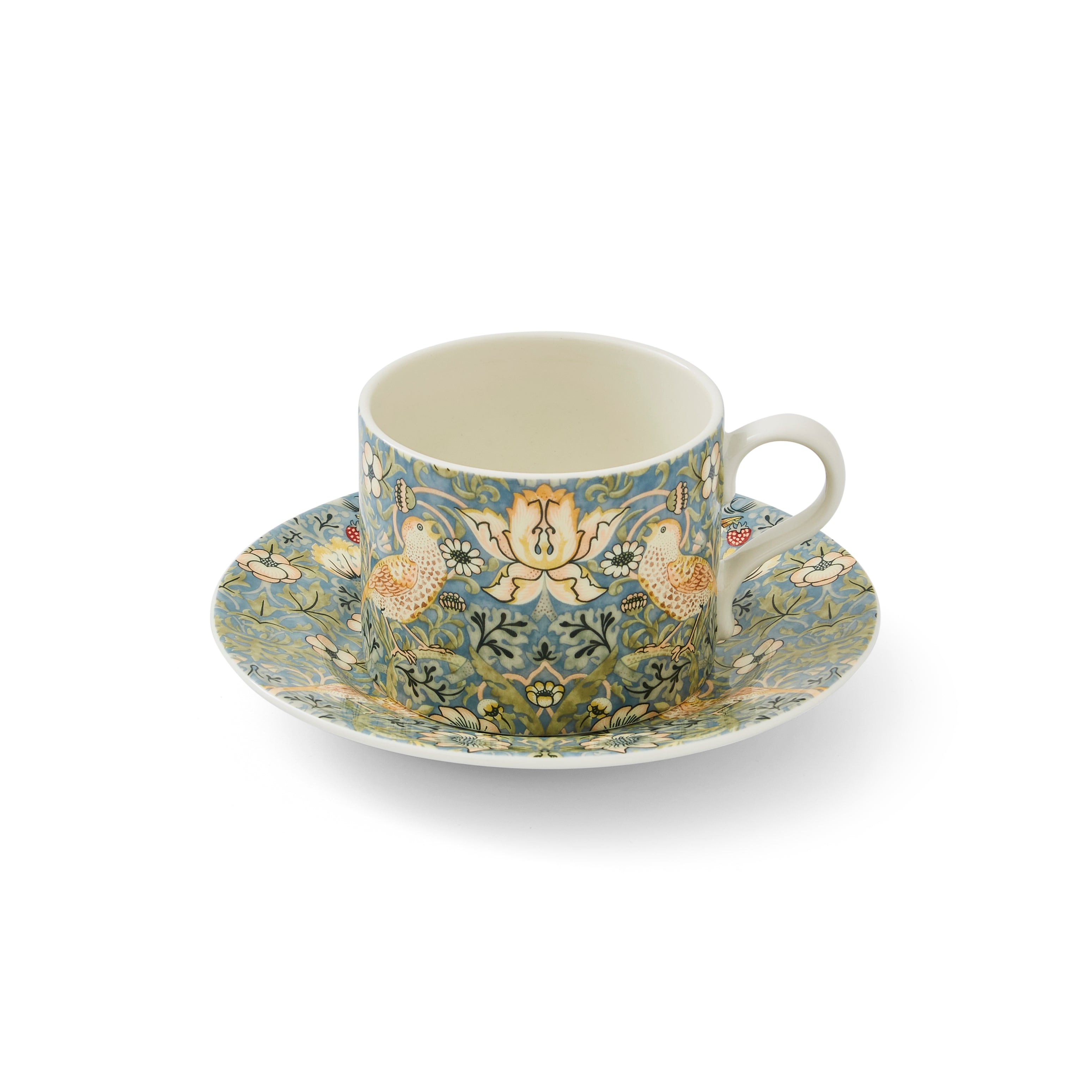 Morris & Co. Teacup & Saucer in Strawberry Thief