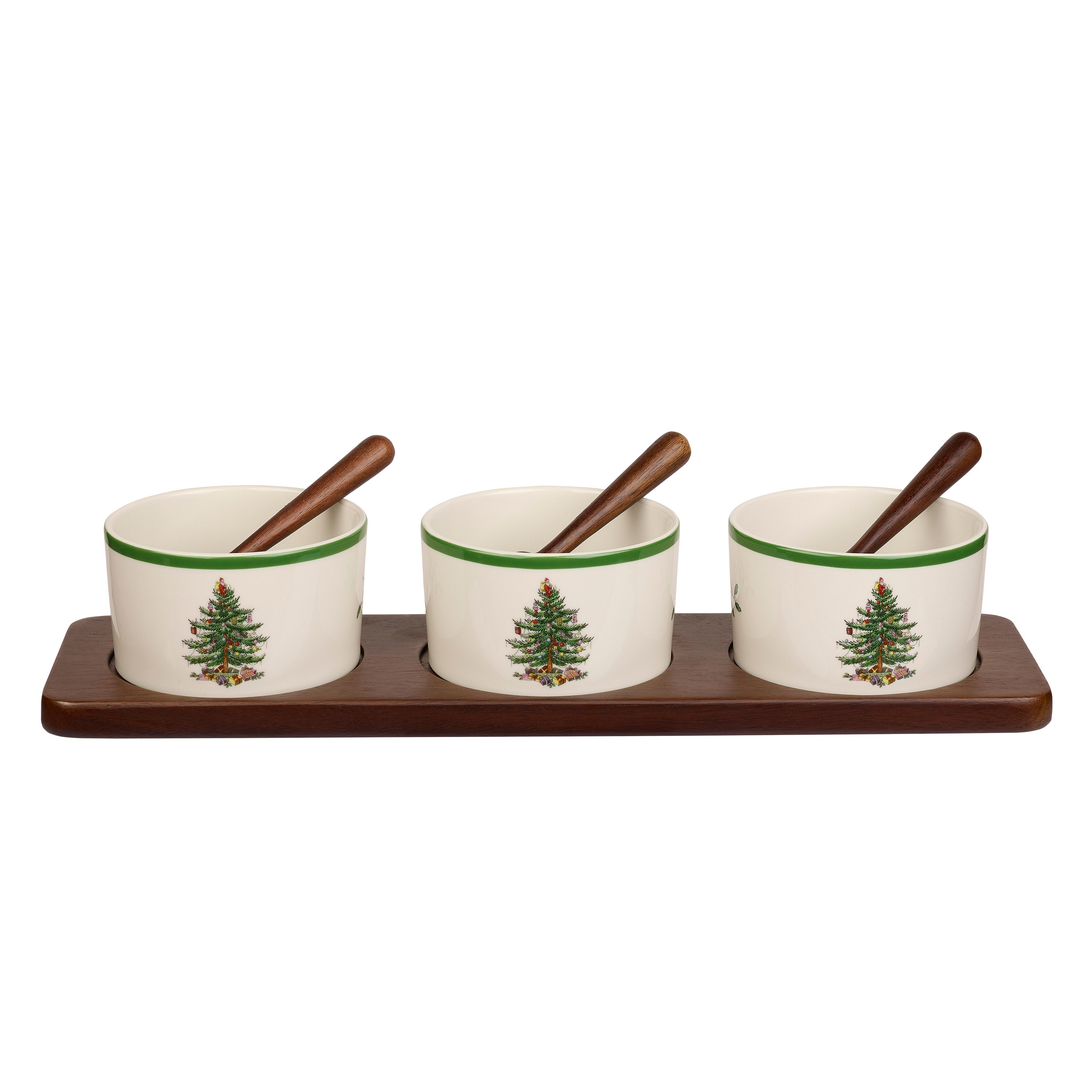 Christmas Tree 7-Piece Condiment Set