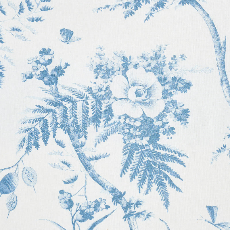 Toile De La Prairie Fabric in Blue