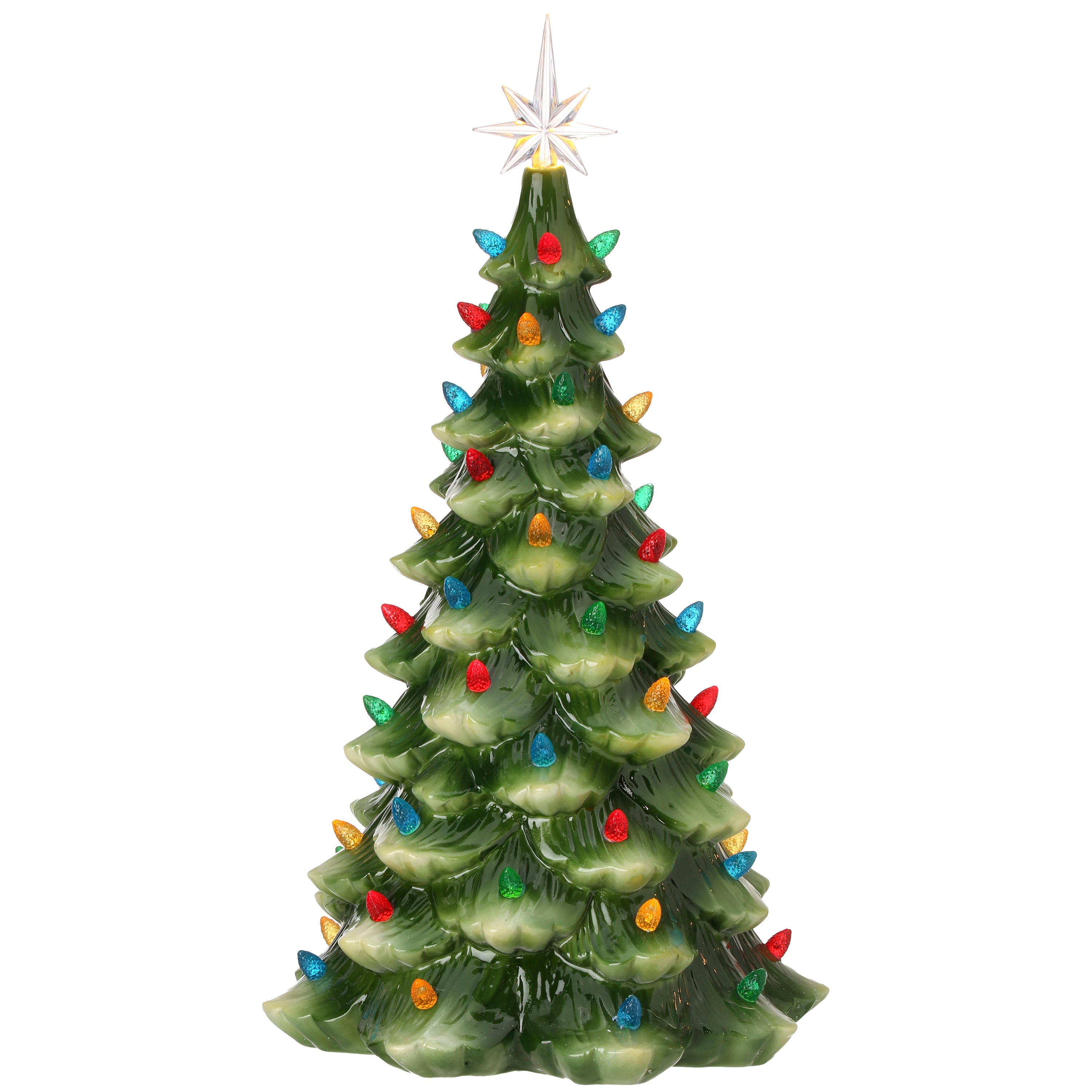 17" LED Porcelain Tabletop Tree