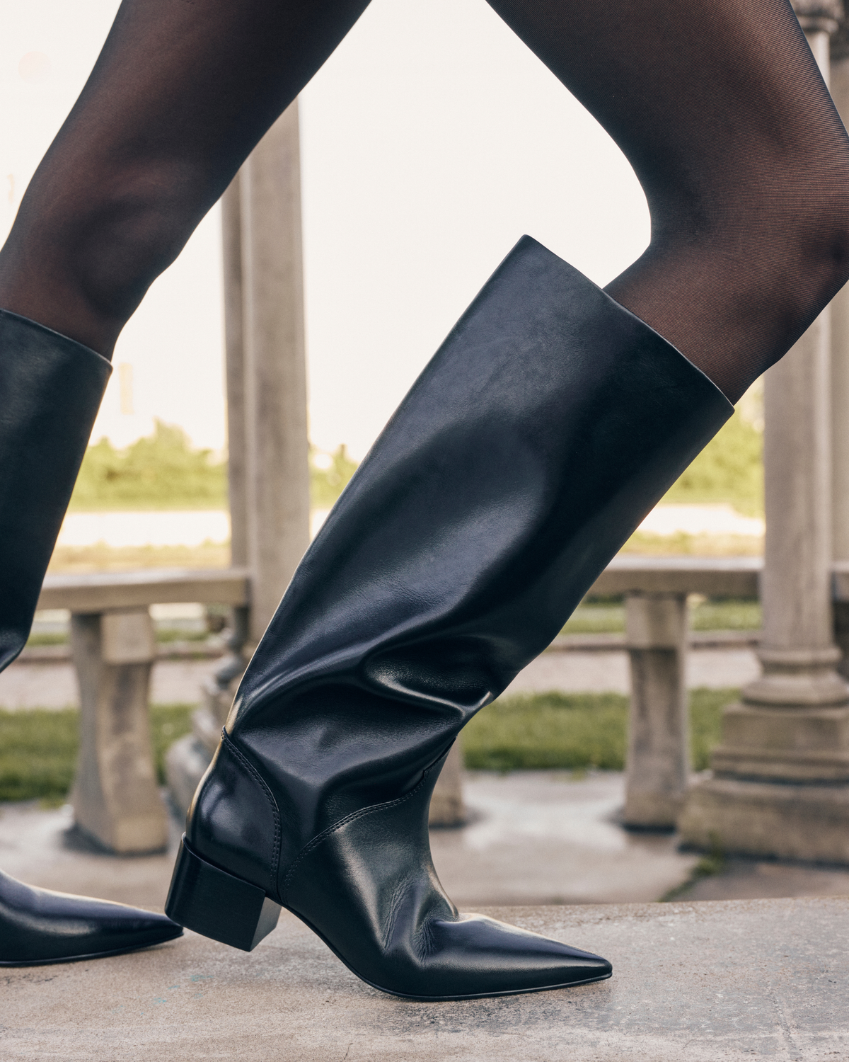 Alba 45 Boot in Black Leather