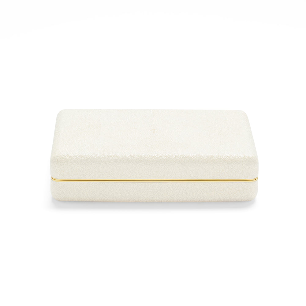 Shagreen Card Set in Cream
