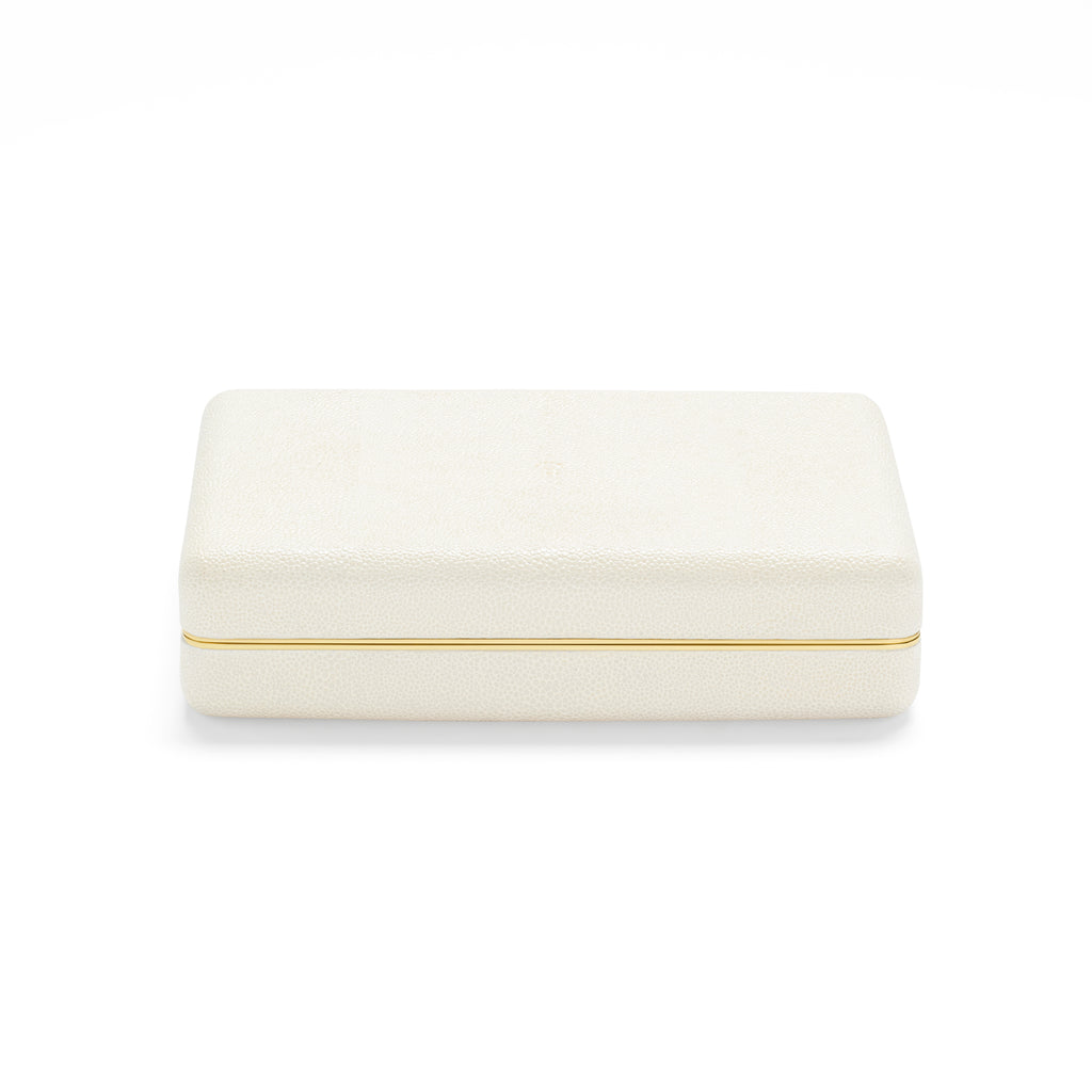 Shagreen Card Set in Cream