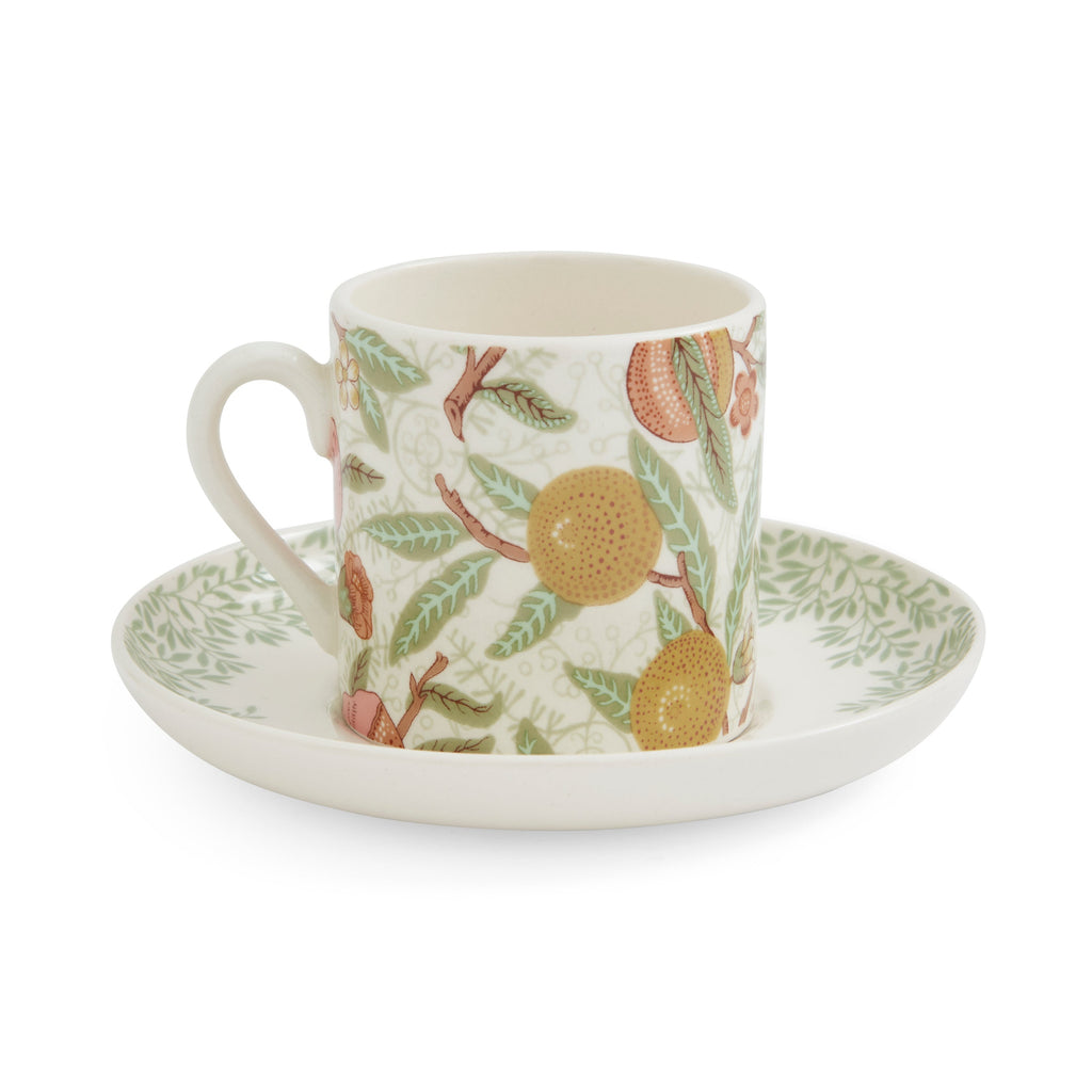 Morris & Co. Assorted Espresso Cups & Saucers, Set of 4