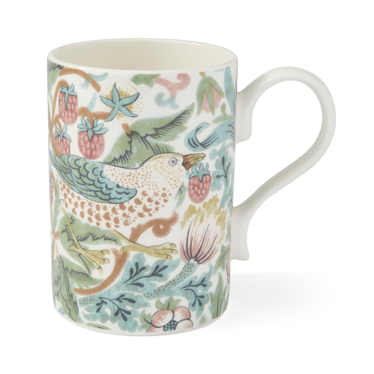 Morris & Co. 12 oz Strawberry Thief Mugs, Set of 4