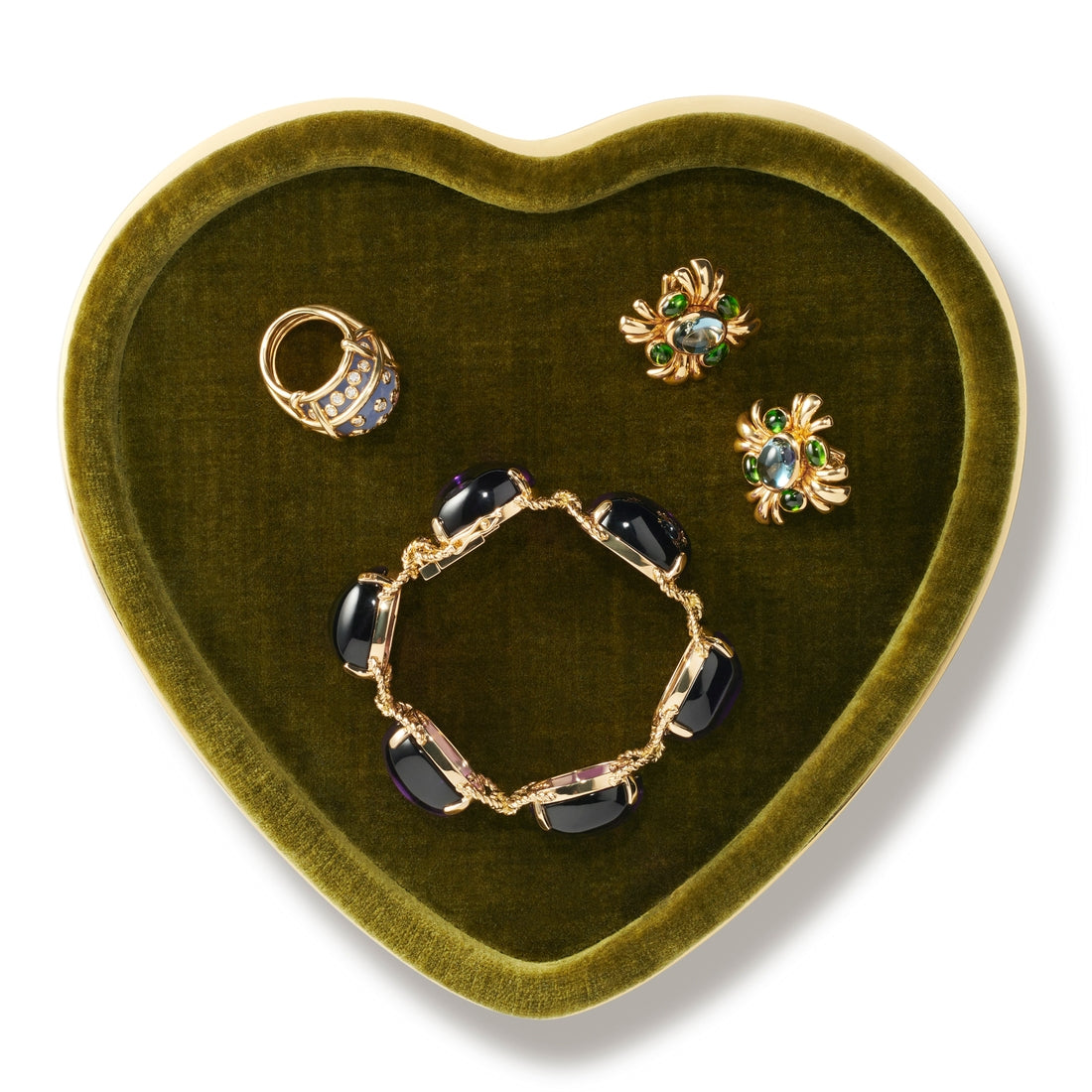 Valentina Velvet Heart Tray