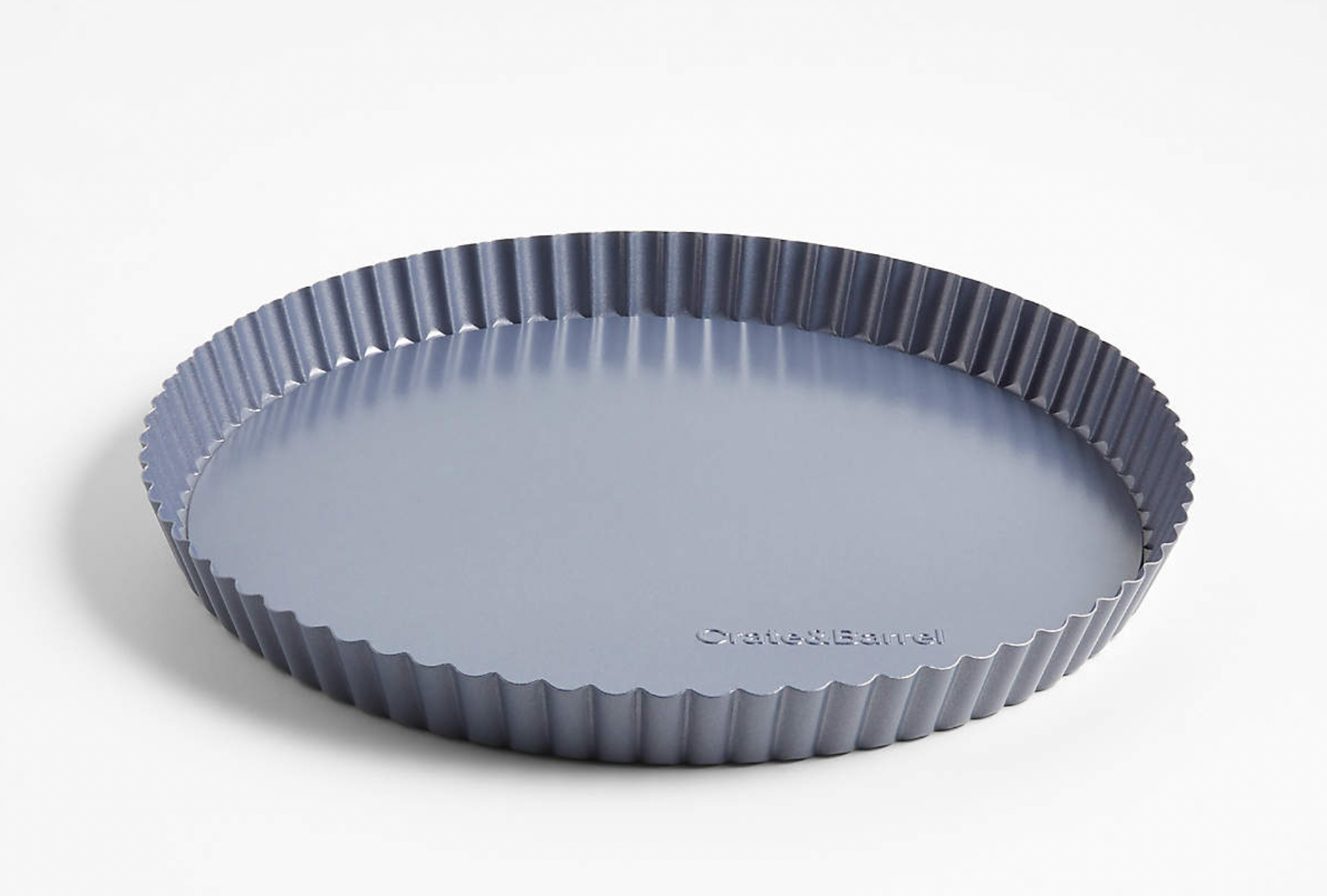 Crate & Barrel 10" Slate Blue Tart Pan with Removable Bottom