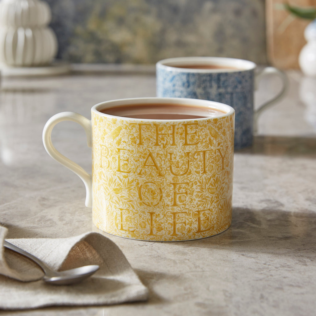 Morris & Co. “Beauty in Life” Mugs, Set of 2