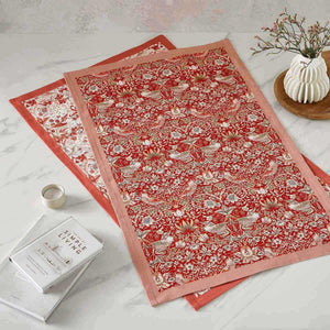Morris & Co. Strawberry Thief Assorted Tea Towels, Set of 2