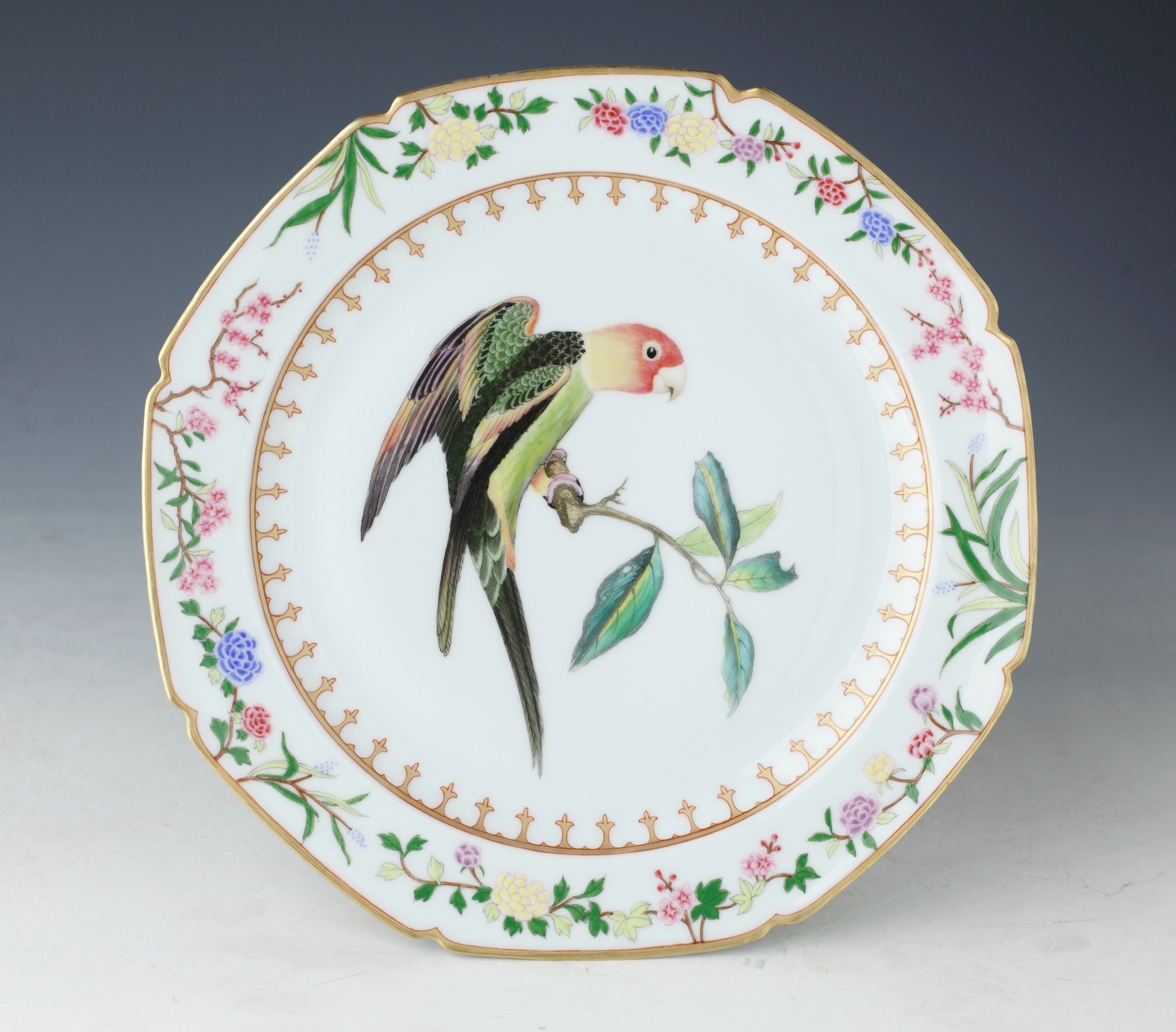 Carolina Parakeet Charger (write a custom message to be painted on the back along with your name so we will always remember who gifted us the plate!)