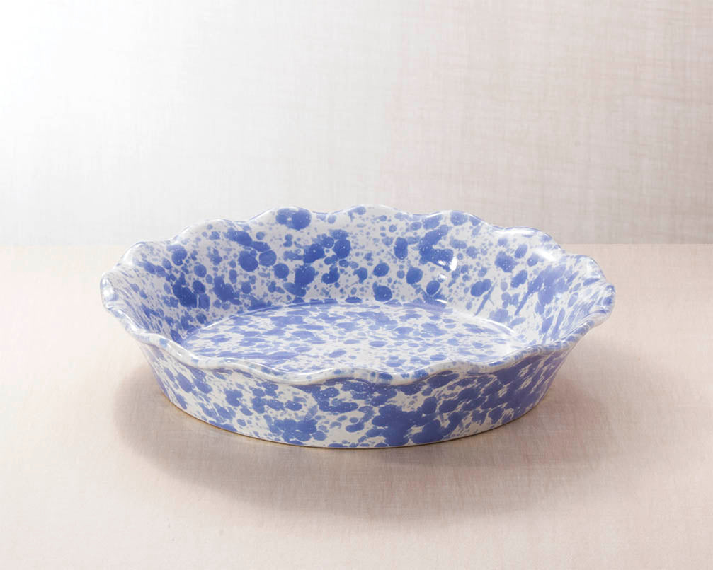 Centerpiece Pie Pan in Morning Glory Blue