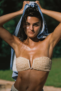 The Elin Top in Luxe Ivory Crinkle