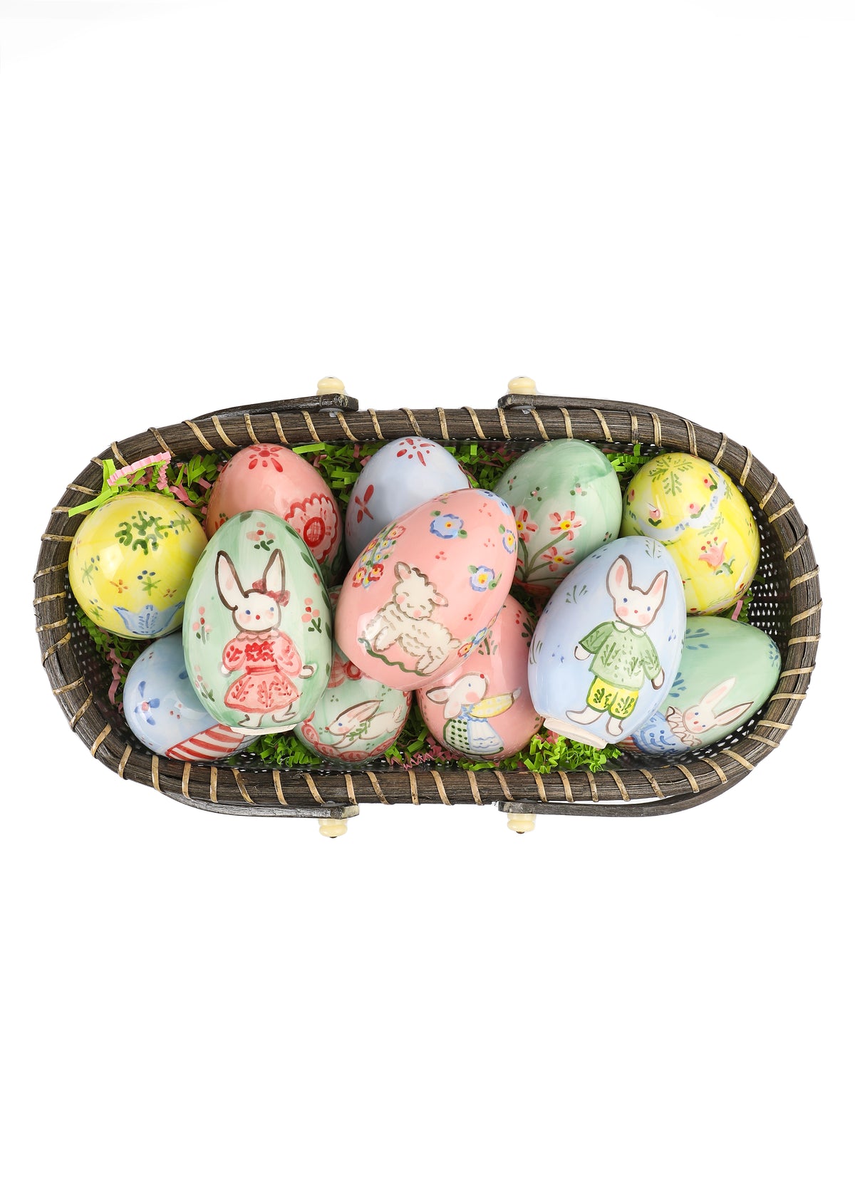 Hand-Painted Easter Eggs, Set of 12