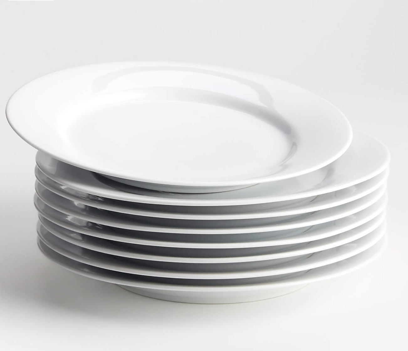 Aspen Rimmed Dinner Plates 10.5", Set of 8