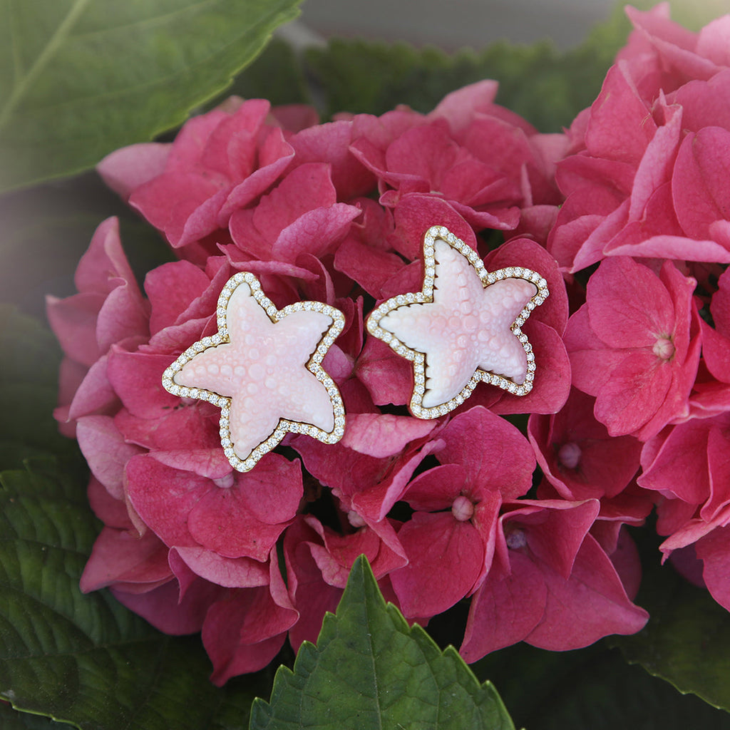 Diamond Starfish Studs