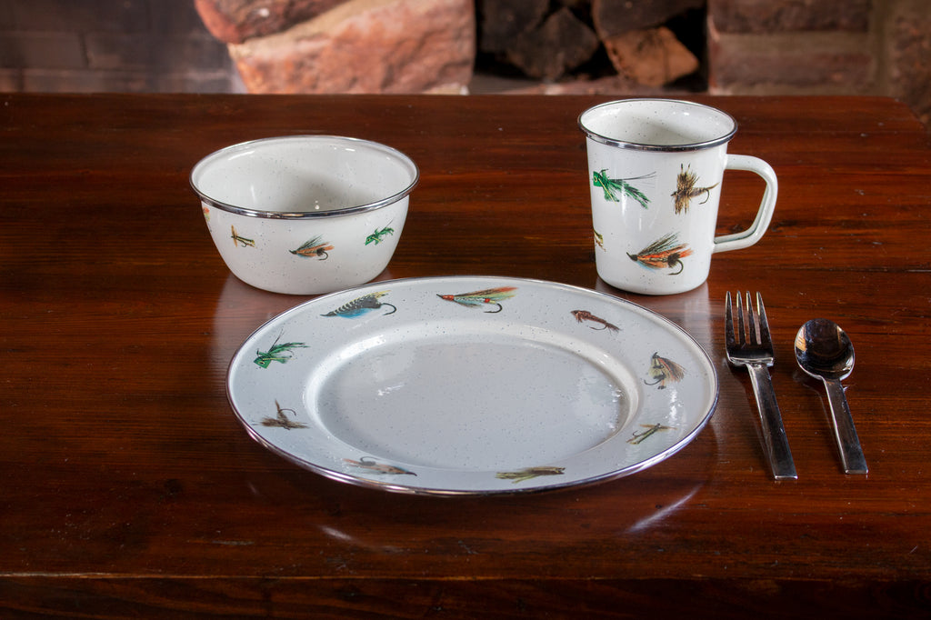 Dinner Plates in Flying Fish, Set of 4