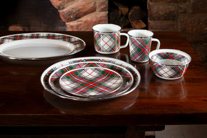 Grande Mugs in Highland Plaid, Set of 4