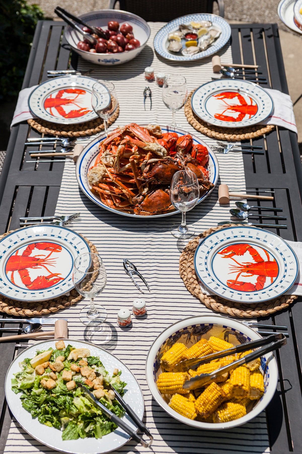 Dinner Plates in Lobster, Set of 4