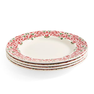 Christmas Tree Yuletide 10.5" Dinner Plates, Set of 4