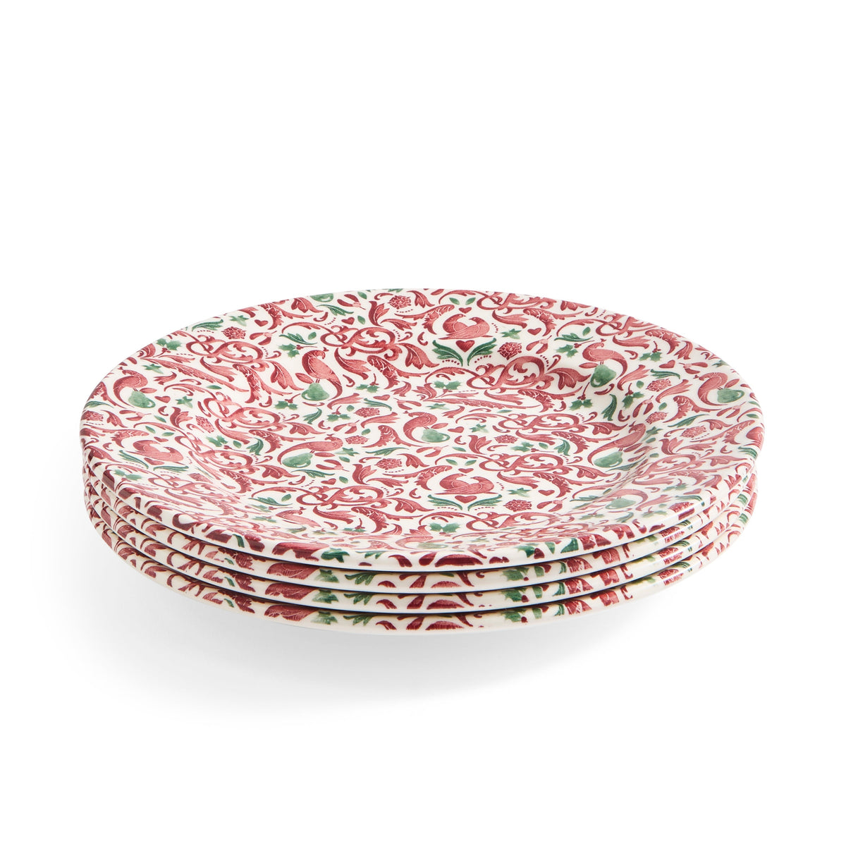 Christmas Tree Yuletide 8" Salad Plates, Set of 4