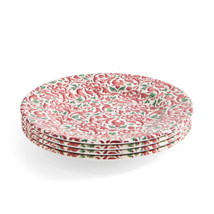 Christmas Tree Yuletide 8" Salad Plates, Set of 4