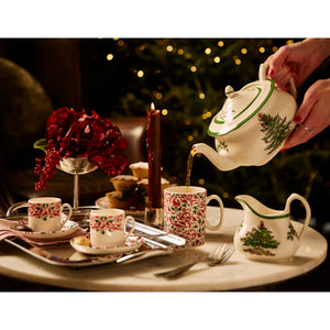 Christmas Tree Yuletide 9 oz Mugs, Set of 2