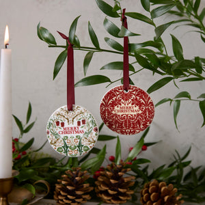Morris & Co. Christmas Decorations, Set of 2