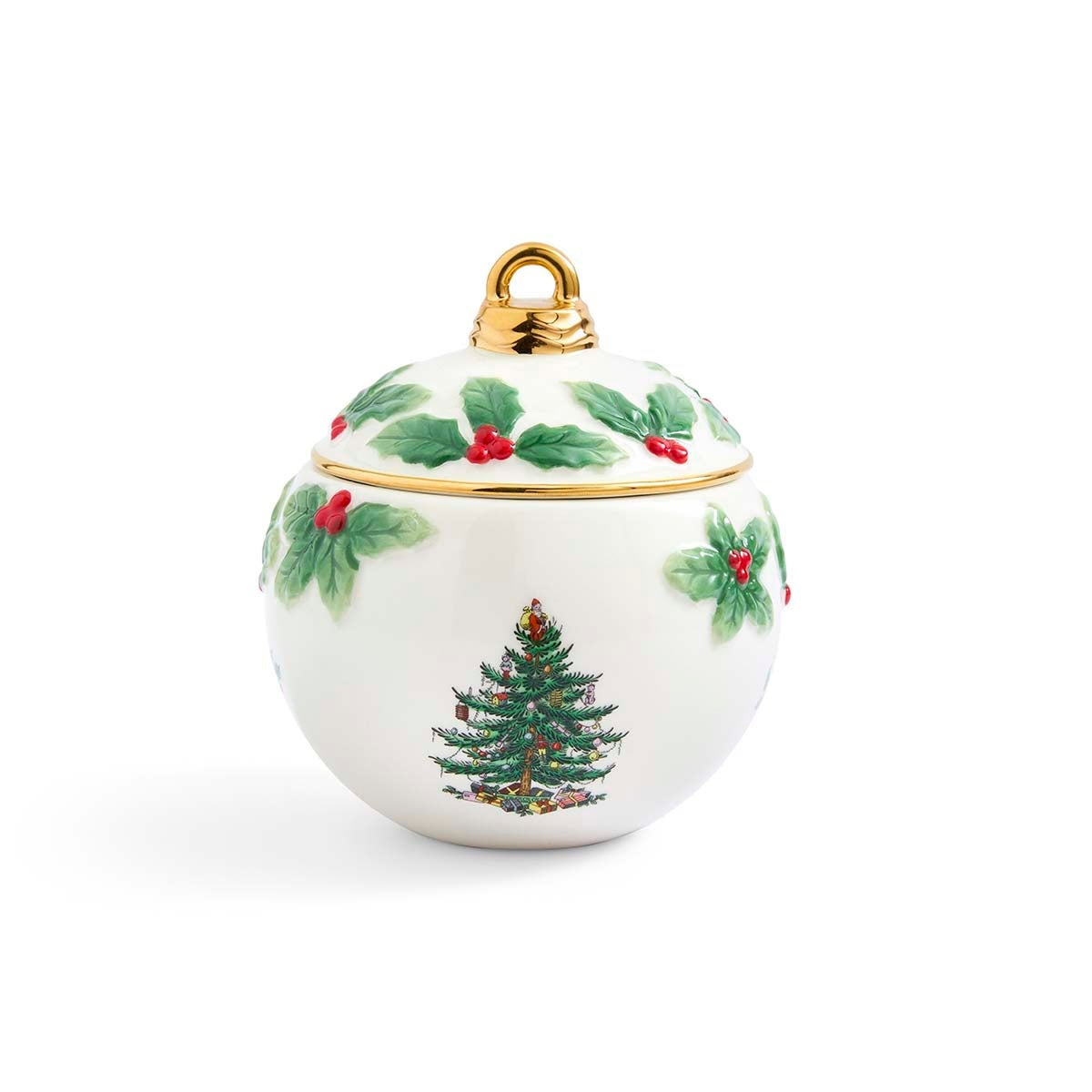 Christmas Memories 5" Bauble Lidded Candy Bowl