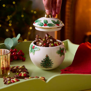 Christmas Memories 5" Bauble Lidded Candy Bowl