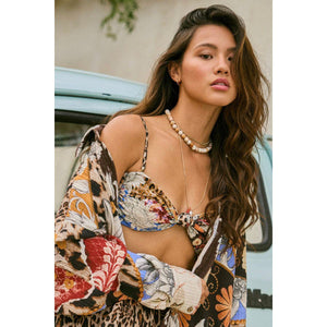 Lucille Bikini Top in Quilt