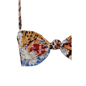 Lucille Bikini Top in Quilt