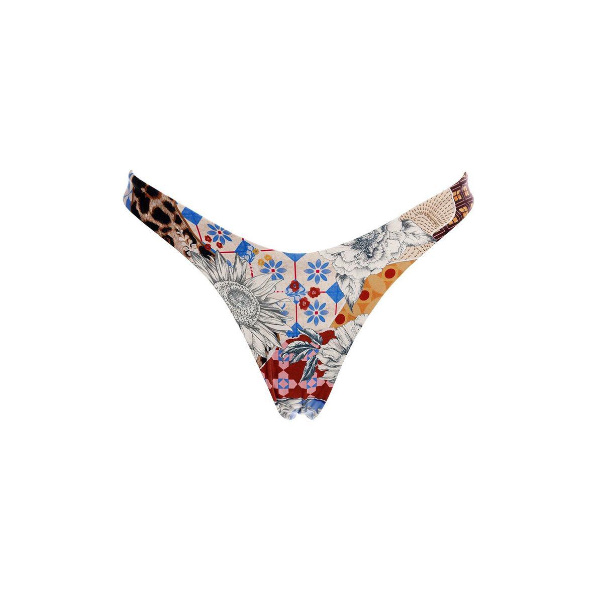 Avy Bikini Bottom in Quilt