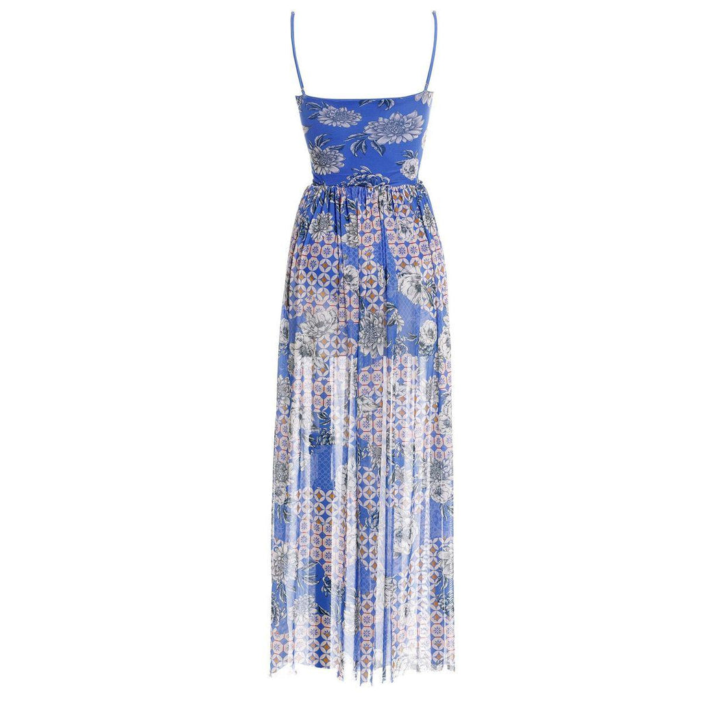 Meeg Dress in Blue Quilt