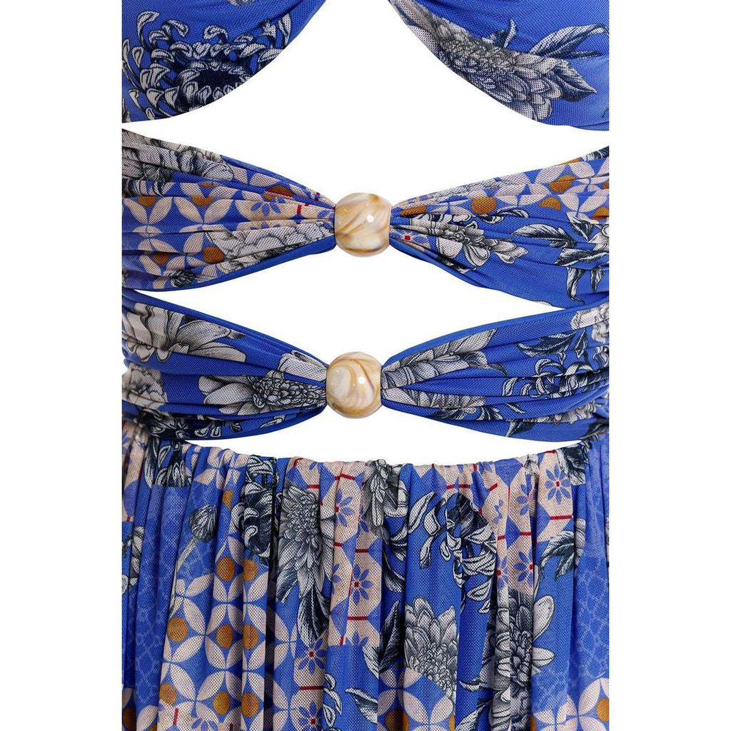 Meeg Dress in Blue Quilt