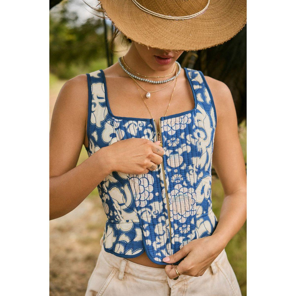 Sinclair Crop Top in Sereia